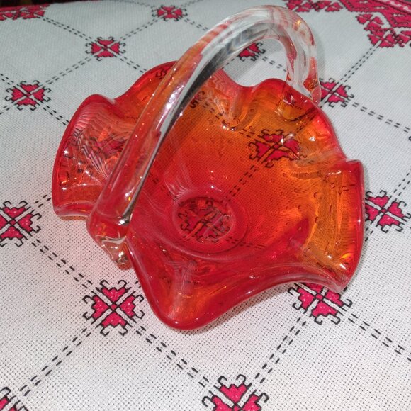 Vintage, Art ,Handmade Glass, Unique Design, Made in Europe - Picture 5 of 5